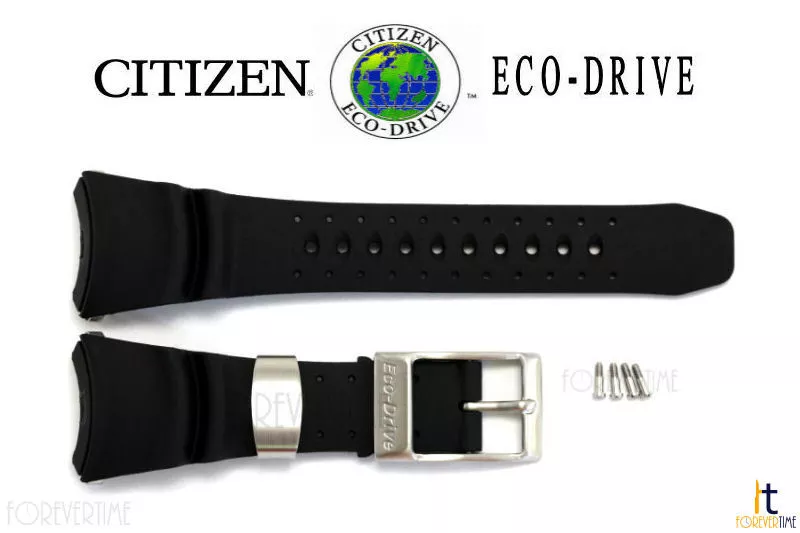 Citizen Eco Drive B873 S028547 Black Rubber Watch Band B873 S01579