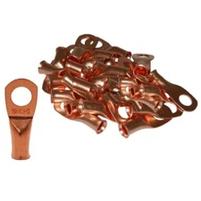 The Install Bay CUR438 Copper 4 Gauge 3/8" Ring Terminal (25/pack)