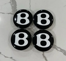 Factory Bentley Center Cap Original Genuine OEM Wheel Black B Small 3W0601170F