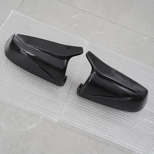Rearview Mirror Cover Carbon Fiber Look For BMW 5-Series F10 E60 E61 2008-2013 - Picture 7 of 19