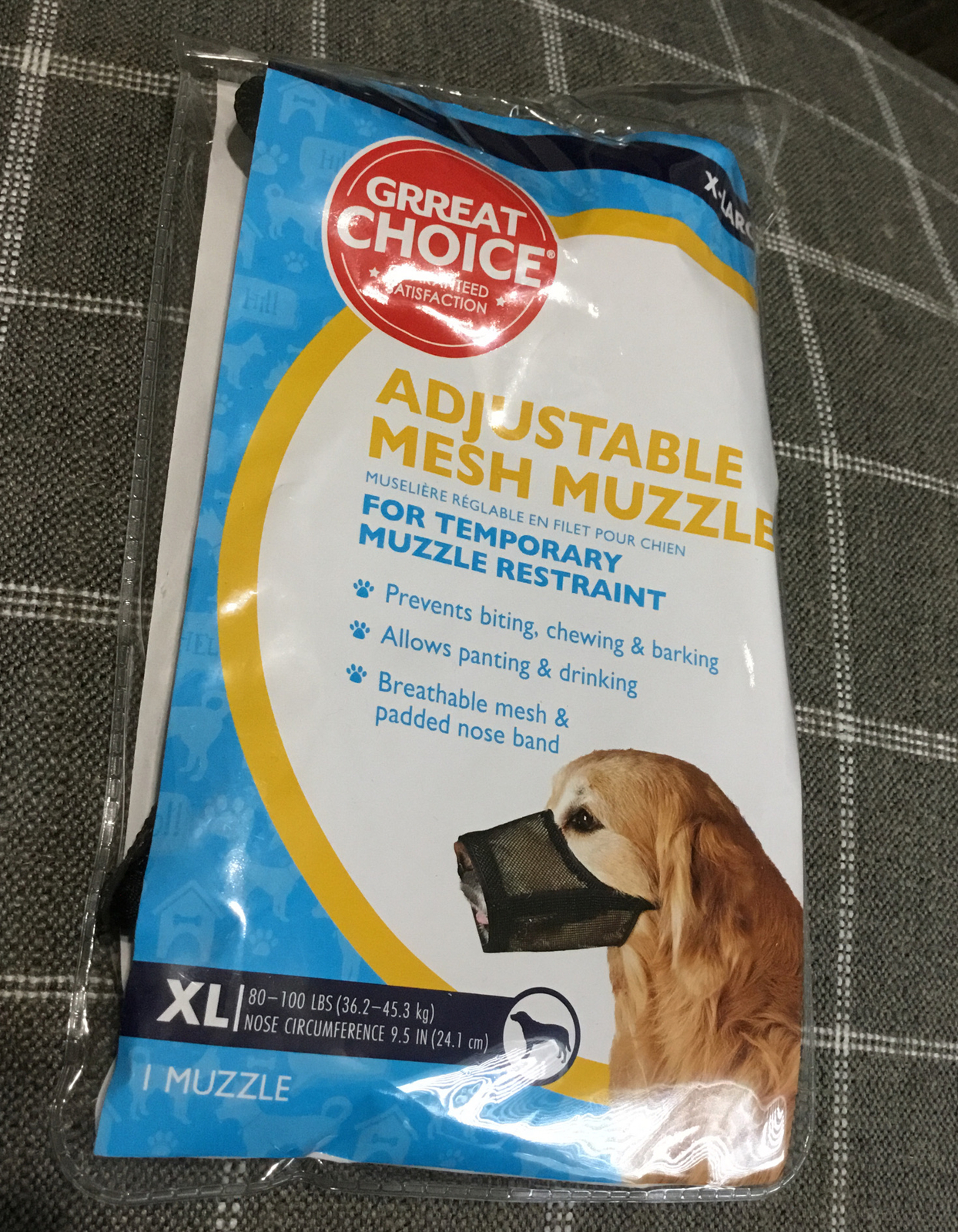 grreat choice mesh muzzle