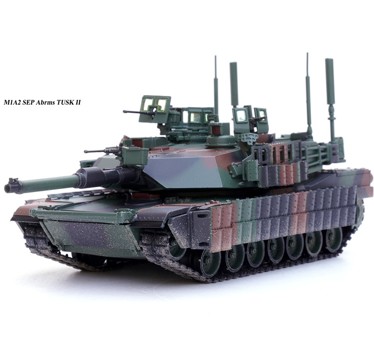 New 1:72 Scale U.S. Army M1A2 Abrams Main Battle Tank NATO Camouflage Model