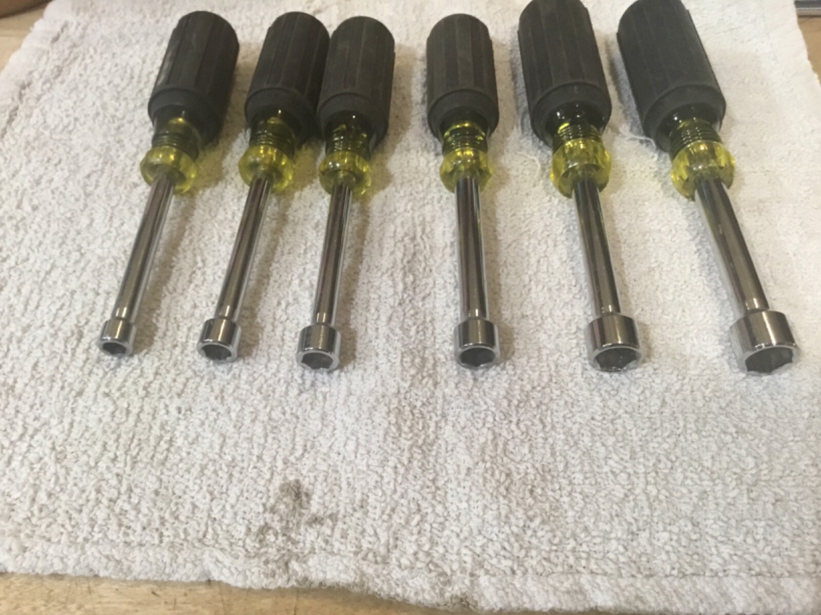 Klein Tools 3" Hollow Nut Drivers Set Of 6 Standard Sizes 1/4” thru 1/2” eBay