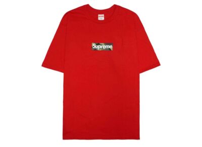 Supreme Box Logo Tee Red (23FW) | eBay