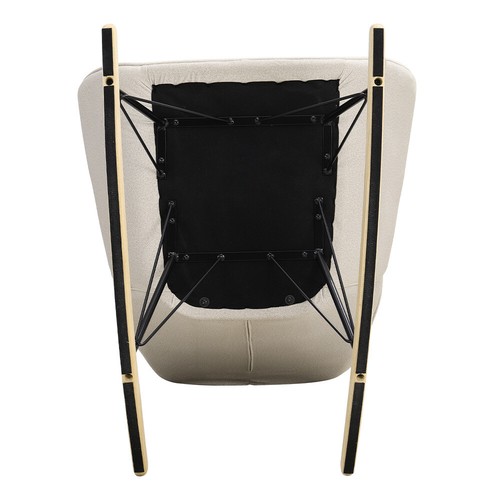 High Back Velvet Rocking Chairs Recliner Padded Seat Tub Armchair Rocker Sofa UK - Picture 9 of 10
