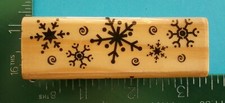 Snowflakes Winter Christmas Rubber Stamp by Recollections
