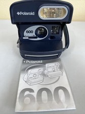Polaroid Blue One Step Express 600 Instant Film Camera TESTED WORKING