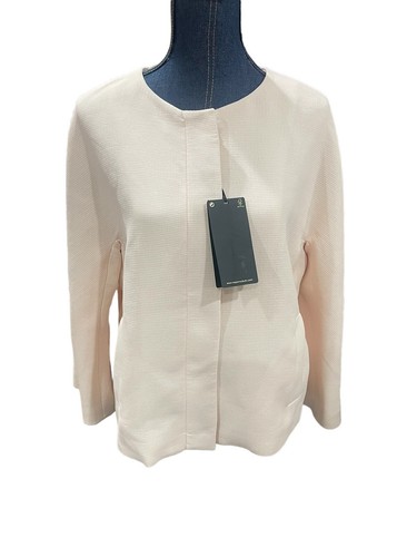 Massimo Dutti Woman’s Light Pink Pocketed Full Zip Jacket Size Large NWT - Picture 2 of 14