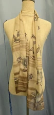 Liz Claiborne Sheer Floral Rectangle Scarf