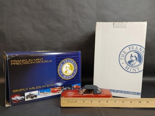 Franklin Mint Mercedes Benz 450 SL Roadster Red Limited Edition 1:24 RARE Comp. - Picture 3 of 9