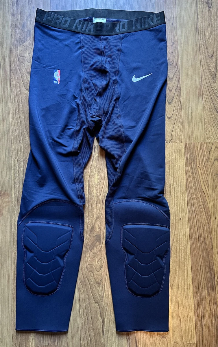 Nike Pro Hyperstrong NBA Padded Compression Tights Pants Men's 2XLT Tall  Navy