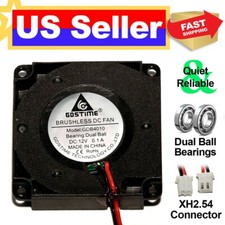 GDSTIME 12V Blower Fan 4010 40MM x 10MM Brushless Ball Bearing QUIET 3D Printer