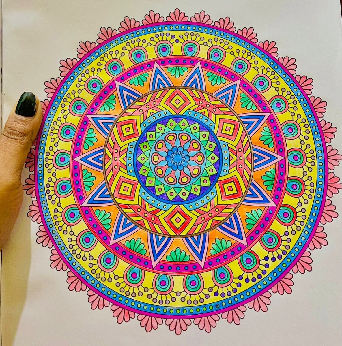 Handmade Original Mandala Painting Colorful painted mandela | eBay