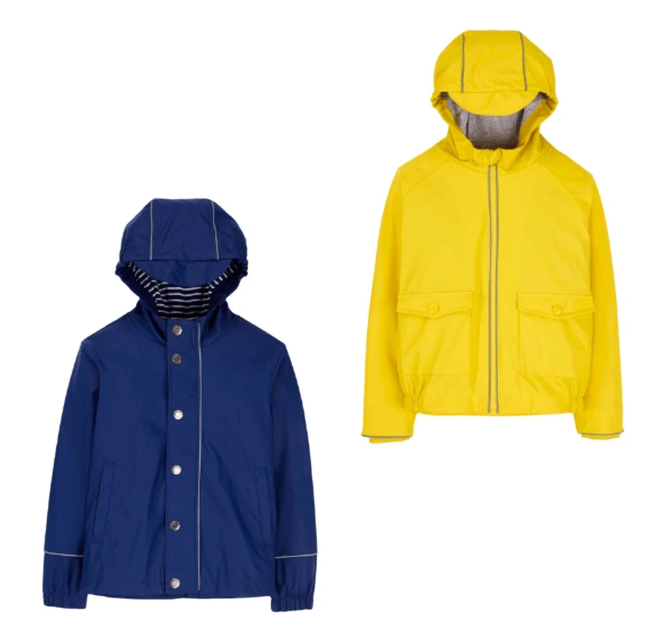 L&D Jungen Regenjacke Friesennerz Jacke Regenmantel gelb blau 122 128 140 - Bild 1 von 1