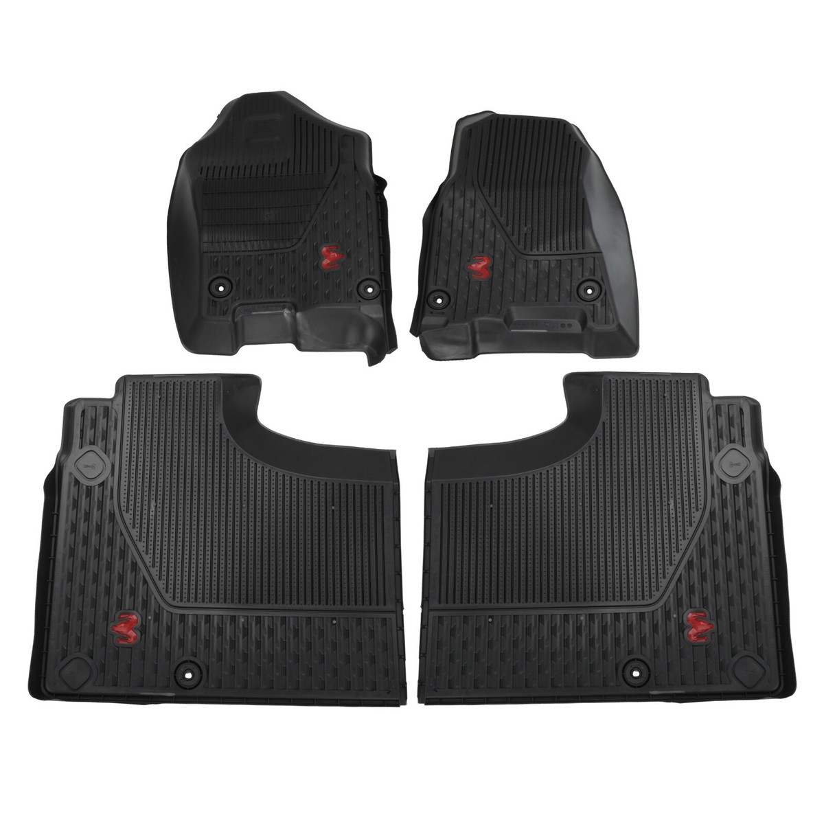 3W Dodge Ram 1500 2025-2026 Custom Floor Mats Thorex™ All-Weather ...