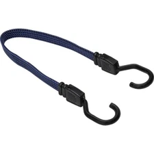 20" Heavy Duty Flat Bungee Cord-Tie Down w/ Plastic Coded Hooks (1 to 48 Bungees