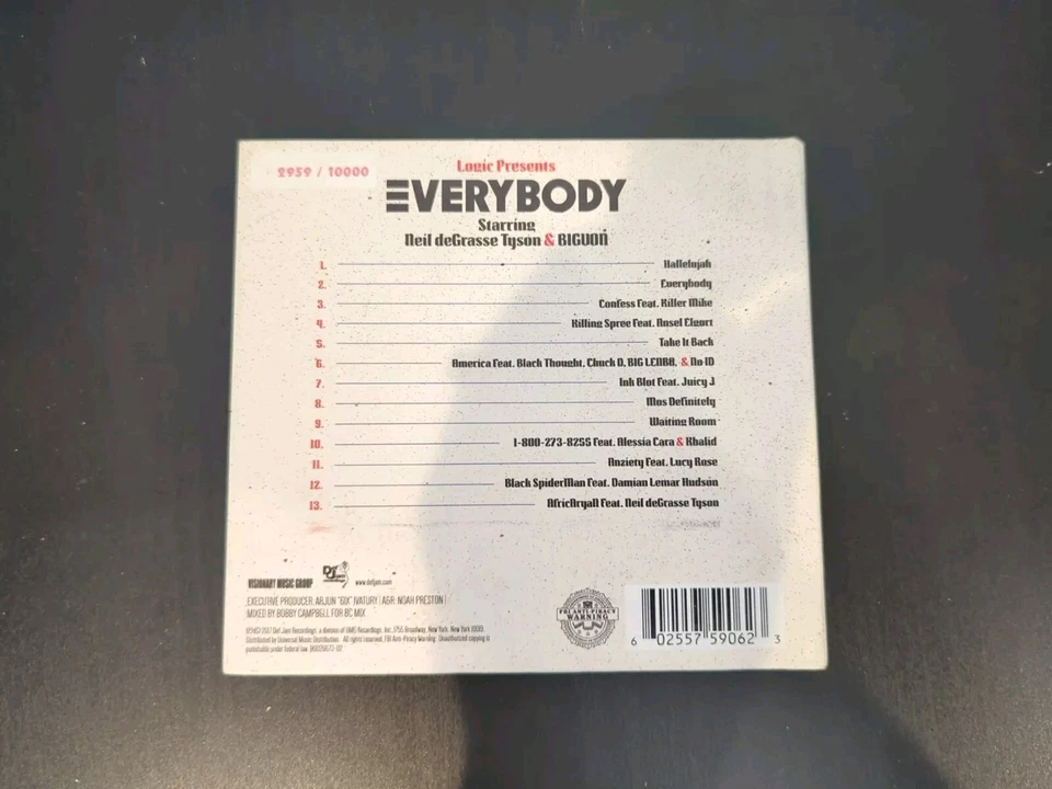 Logic Everybody (LIMITED EDITION DIGIBOOK) CD RARE Hip Hop Rap '17 #2959/10000 Foto 3 de 4