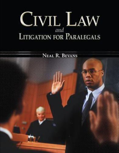 Civil Law & Litigation for Paralegals; Mc- hardcover, Neal Bevans, 9780073524610