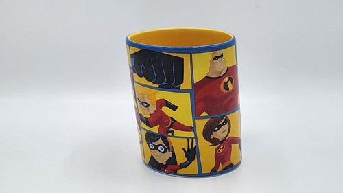 THE INCREDIBLES Slanted Coffee Mug Cup Disney Store Pixar Large 24 oz SIP HAPPY! - Picture 5 of 13