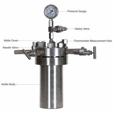 Lab High Pressure Hydrothermal Reactors Chemical SS304 Autoclave Vessel 22MPa