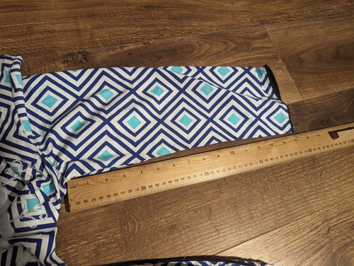 Top envolvente Almatrichi Madrid España bordado diamante azul blanco talla 46 algodón - Imagen 10 de 14