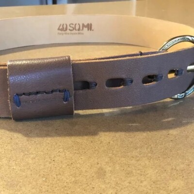 49 SQ Miles - RISSETTO - SALT OF THE EARTH Belt - M - Natural - Italian Leather Nubuck crocodile leather belt | Stefano Ricci main image 2