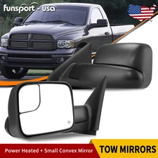 Power Heated Side View Tow Mirrors for 02-08 Dodge Ram 1500 03-09 Ram 2500 3500