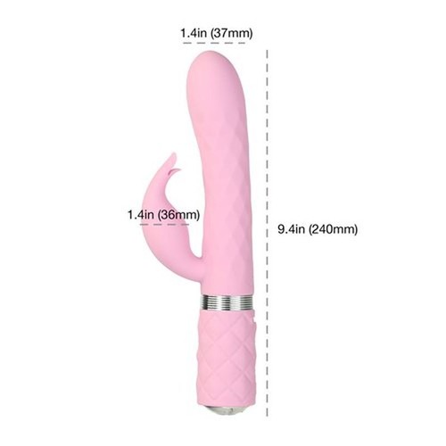 Pillow Talk Lively Rotating Shaft G Spot Rabbit Vibrator Luxury USB Sex Toy - Picture 3 of 9