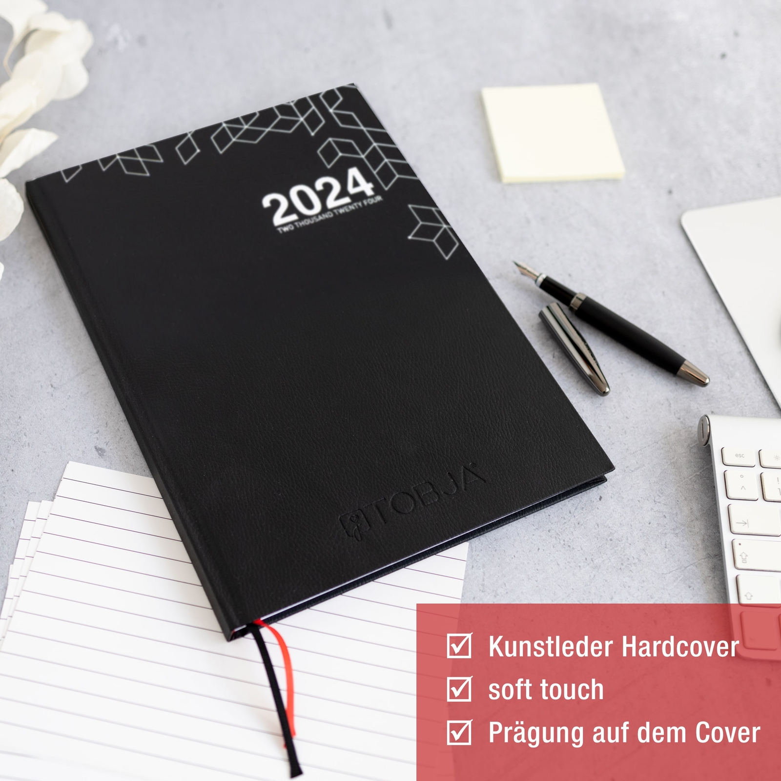 Praxisplaner Buchkalender DIN A4 2024 Reservierungsbuch Kalender 