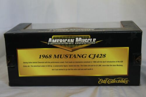 American Muscle 1968 Mustang CJ428 in Gold and Black 1:18 Scale - Picture 3 of 7