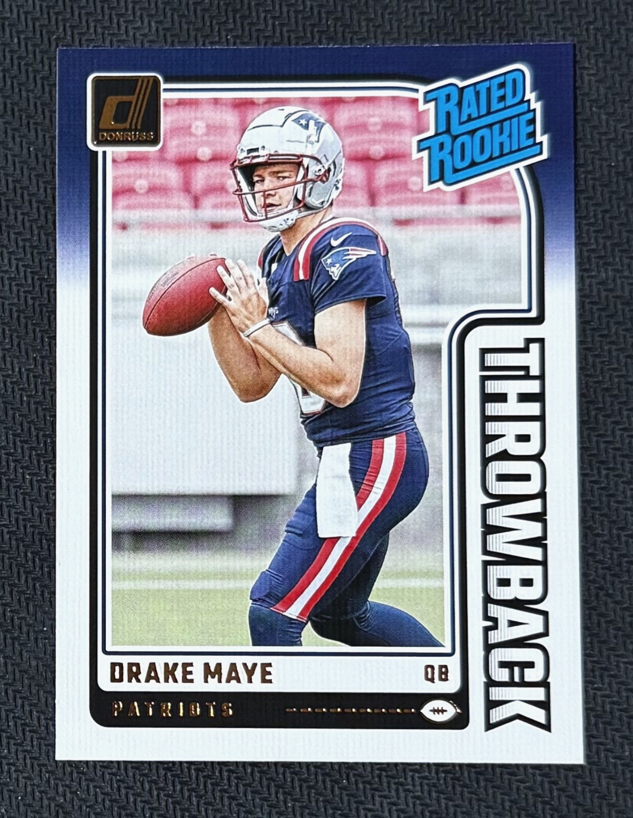 Drake Maye (RC) 🏈 2024 Donruss Rated Rookie Throwback #49 New England Patriots
