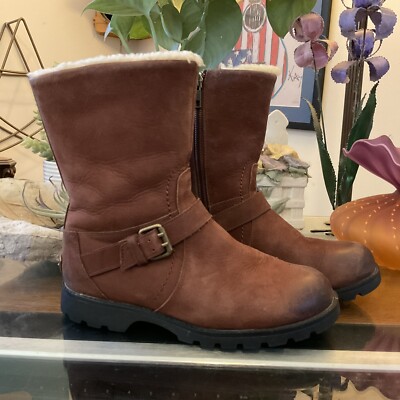 UGG ブラック　手袋　美品 Ugg Biker Boots, Black Size 6, Fur Lined, 1
