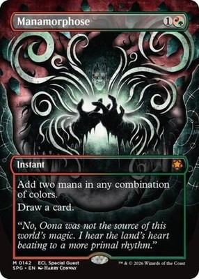 Manamorphose (Borderless) -Foil Near Mint MTG Special Guests