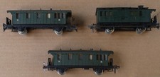 Vintage Diecast Fleischmann HO DB 3 Passenger...