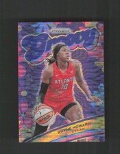 2024 Panini Prizm WNBA #9 Rhyne Howard Groovy Prizms Blue Pulsar #/199