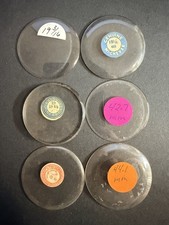 LOT OF 6 GLASS POCKET WATCH CRYSTALS SIZE 19 REPLACEMENT PARTS