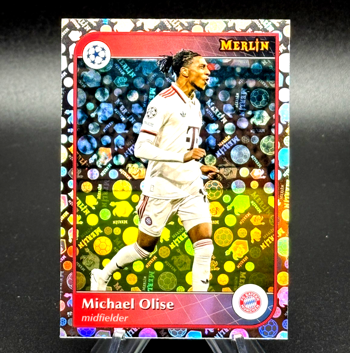 Michael Olise 2024-25 Topps Merlin UCC #48 Vintage Refractor