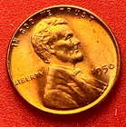 1950-P Lincoln Wheat Cent Penny GEM RED BU From an Original Bank Roll