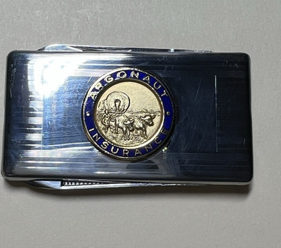 Vintage Barlow B60 Argonaut Insurance Multi-Tool Money Clip NOS Flawless in Box