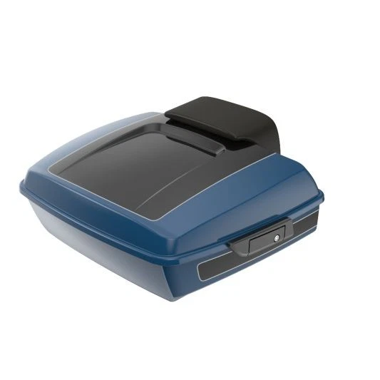 Soporte de montaje Reef Blue/Vivid Black Chopped Tour Pack 2-UP para 97+ Harley Foto 2 de 4