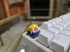 Princess Zelda Fanart Keycap - Hand Painted Cute Keycap Designs, Cherry MX