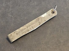 6 Blade Feeler Gauge Blue Crown Spark Plug Co. Gap Measuring Tool Chicago