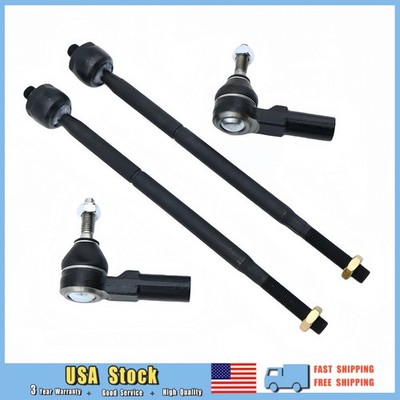 Pack of 4 Front Inner & Outer Tie Rod Kit For 2013-2022 Buick Encore Chevy Trax