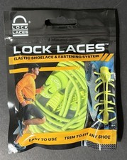 New LOCK LACES Elastic Shoelace  Fastening System - Green