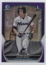 2023 Bowman Chrome Prospects Purple Refractor 151/250 Jacob Berry #BCP-108 0g4