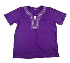 Bit & Bridle Women’s XL Purple Shirt Short Sleeve Western Rodeo Apparel Cowgirl