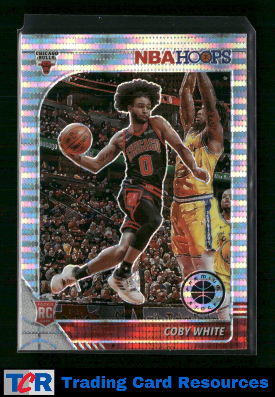 2019-20 Hoops Premium Stock #204 Coby White Prizms Pulsar