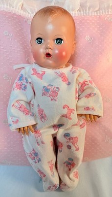Vintage 1950s Pre-Patent American Character 11'' Tiny Tears Baby Doll