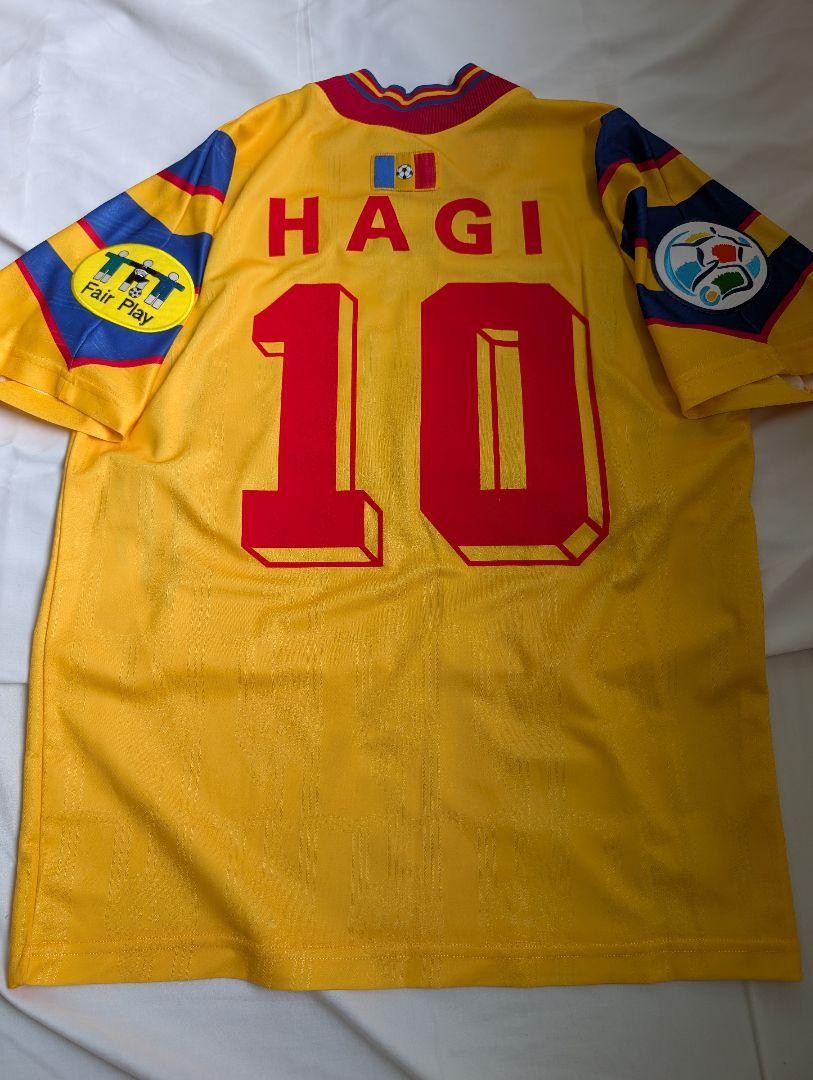 Authentic Vintage Gheorghe Hagi Romania 1996 EURO 96 Adidas