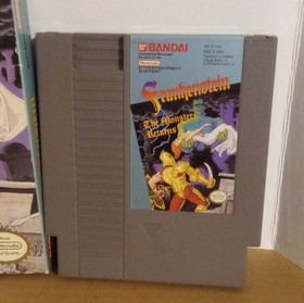 Bandai Frankenstein: The Monster Returns NES 1990 NTSC-U/C Box no manual 